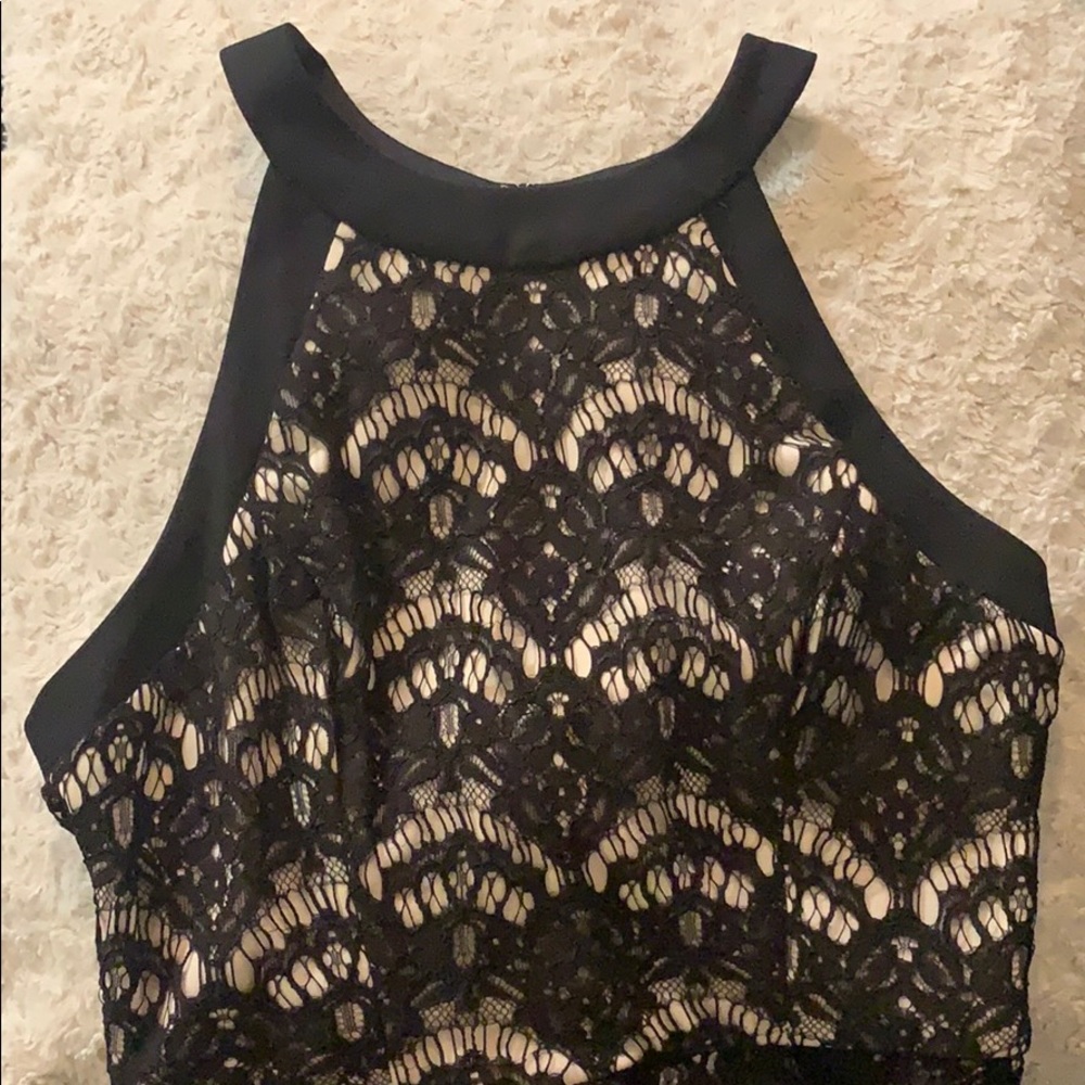 Speechless Lace Halter Dress